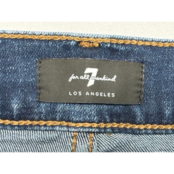 7 For All Mankind Men's Paxtyn Slim Straight Blue Denim Jeans - Size 34x29.5 - Picture 2 of 9